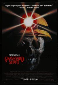 7f308 GRAVEYARD SHIFT 1sh '90 Stephen King, creepy image of dead miner!