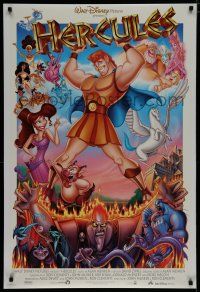 7f341 HERCULES DS 1sh '97 Walt Disney cartoon, great image of all characters!