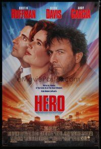 7f343 HERO int'l 1sh '92 Dustin Hoffman, Geena Davis, Andy Garcia, Joan Cusack, Tom Arnold!