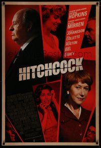 7f347 HITCHCOCK DS 1sh '12 Anthony Hopkins in title role, Helen Mirren, Scarlett Johansson!