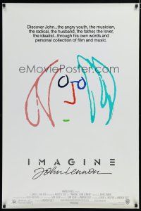 7f376 IMAGINE 1sh '88 classic art by former Beatle John Lennon!