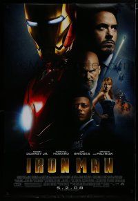 7f389 IRON MAN advance DS 1sh '08 Robert Downey Jr. is Iron Man, Terrence Howard!