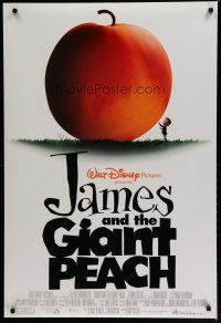 7f408 JAMES & THE GIANT PEACH DS 1sh '96 Walt Disney stop-motion fantasy peach cartoon!