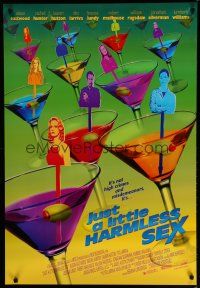 7f413 JUST A LITTLE HARMLESS SEX 1sh '99 Alison Eastwood, cool martini design!