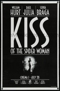 7f421 KISS OF THE SPIDER WOMAN advance 1sh '86 Sonia Braga, William Hurt, Raul Julia!