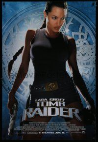 7f432 LARA CROFT TOMB RAIDER advance 1sh '01 sexy Angelina Jolie, from popular video game!