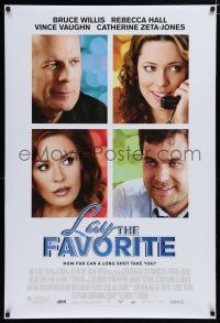 7f443 LAY THE FAVORITE DS 1sh '12 Bruce Willis, Rebecca Hall, Catherine Zeta-Jones, Joshua Jackson