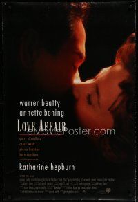 7f476 LOVE AFFAIR int'l DS 1sh '94 close up of romantic Warren Beatty & Annette Bening!