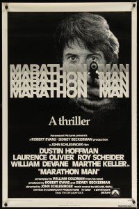 7f493 MARATHON MAN int'l 1sh '76 cool image of Dustin Hoffman, John Schlesinger classic thriller!