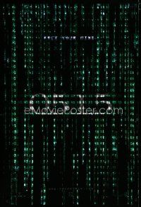7f505 MATRIX RELOADED 05.15 style holofoil teaser 1sh '03 Keanu Reeves, Wachowski Brothers sequel!