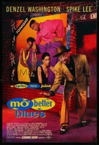 7f511 MO' BETTER BLUES advance DS 1sh '90 Denzel Washington, Wesley Snipes, A Spike Lee Joint!
