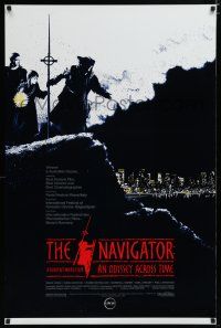 7f538 NAVIGATOR: AN ODYSSEY ACROSS TIME 1sh '89 time travel fantasy, really cool image!