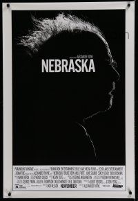 7f539 NEBRASKA advance DS 1sh '13 cool high contrast profile image of Bruce Dern!