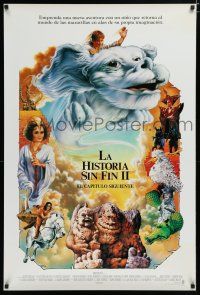 7f541 NEVERENDING STORY 2 Spanish/U.S. 1sh '91 George Miller sequel, an all new adventure!
