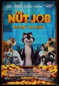 7f549 NUT JOB advance DS 1sh '14 CGI squirrel heist comedy, no nuts, no glory!