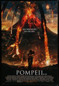 7f604 POMPEII advance DS 1sh '14 Kit Harington, Carrie-Anne Moss, no warning, no escape!