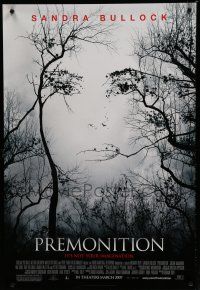 7f609 PREMONITION advance DS 1sh '07 Sandra Bullock, Julian McMahon, cool woman in tree design!
