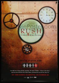 7f670 RUSH: TIME MACHINE teaser 1sh '11 Geddy Lee, Alex Lifeson & Neil Peart, Live in Cleveland!