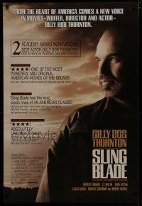 7f710 SLING BLADE reviews 1sh '96 great image of star & director Billy Bob Thornton!
