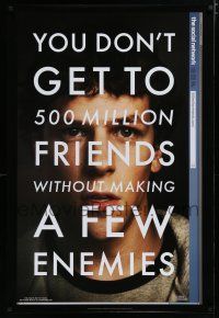 7f715 SOCIAL NETWORK teaser DS 1sh '10 David Fincher, Jesse Eisenberg in Facebook bio!