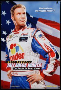 7f759 TALLADEGA NIGHTS THE BALLAD OF RICKY BOBBY teaser DS 1sh '06 NASCAR driver Will Ferrell!