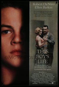 7f767 THIS BOY'S LIFE DS 1sh '93 Robert De Niro, Ellen Barkin, young Leonardo DiCaprio!