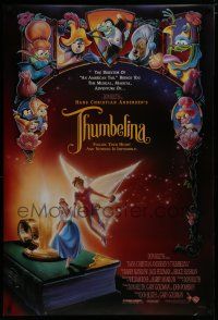 7f769 THUMBELINA DS 1sh '94 Don Bluth animation, cartoon images of fantasy characters!