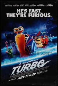 7f790 TURBO style B advance DS 1sh '13 voice of Ryan Reynolds, cool art of racing snail!