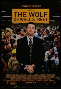 7f834 WOLF OF WALL STREET advance DS 1sh '13 Martin Scorsese directed, Leonardo DiCaprio!