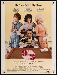 7g245 9 TO 5 30x40 '80 Dolly Parton, Jane Fonda & Lily Tomlin w/tied up Dabney Coleman!