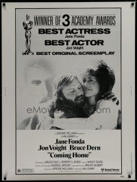 7g290 COMING HOME 30x40 '78 Jane Fonda, Jon Voight, Bruce Dern, Hal Ashby, Vietnam veterans!