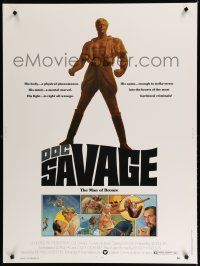 7g305 DOC SAVAGE 30x40 '75 Ron Ely is The Man of Bronze, written by George Pal!
