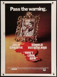 7g312 DON'T LOOK NOW 30x40 '73 Julie Christie, Donald Sutherland, directed by Nicolas Roeg!