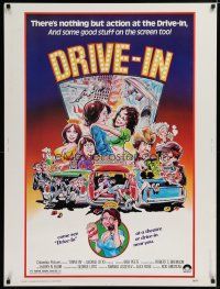 7g314 DRIVE-IN 30x40 '76 Texas movie theater teen comedy, Glenn Morshower, Lisa Lemole!
