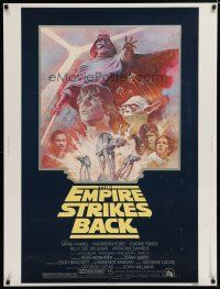 7g320 EMPIRE STRIKES BACK 30x40 R81 George Lucas sci-fi classic, cool artwork by Tom Jung!