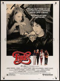 7g333 FOXES style B 30x40 '80 Jodie Foster, Cherie Currie, Marilyn Kagen + super young Scott Baio!