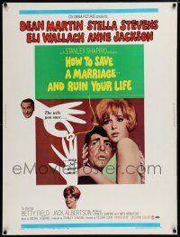 7g364 HOW TO SAVE A MARRIAGE 30x40 '68 Martin, Stella Stevens, Eli Wallach, And Ruin Your Life!