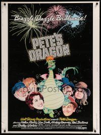 7g430 PETE'S DRAGON 30x40 '77 Walt Disney animation/live action, colorful art of Elliott!