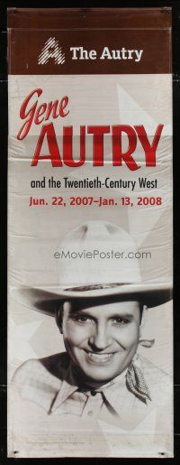 7g186 GENE AUTRY & THE TWENTIETH-CENTURY WEST 2-sided vinyl banner '07 cool image with Champion!