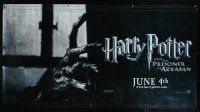 7g188 HARRY POTTER & THE PRISONER OF AZKABAN vinyl banner '04 J.K. Rowling, image of creepy hand!