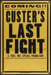 7g209 CUSTER'S LAST FIGHT 1sh R25 50th Anniversary of the Last Stand at Little Big Horn