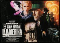 7g092 ONCE UPON A TIME IN AMERICA German 33x47 '84 Sergio Leone, De Niro, different Casaro art!
