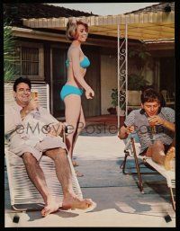 7g043 SECRET LIFE OF AN AMERICAN WIFE color 16x20 still '68 Walter Matthau & sexy woman in bikini!