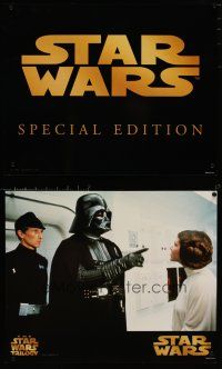 7g040 STAR WARS TRILOGY set of 4 16.25x20 stills '97 scenes from Return of the Jedi!