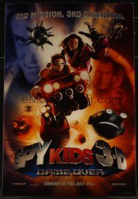 7g021 SPY KIDS 3-D lenticular teaser 1sh '03 Antonio Banderas, Ricardo Montalban, Stallone!