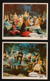 7h281 CAROUSEL 2 color 8x10 stills '56 Shirley Jones, Mitchell, Rodgers & Hammerstein musical!