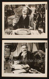 7h934 HOUSE OF STRANGERS 2 8x10 stills '49 cool close ups of Edward G. Robinson sitting at table!