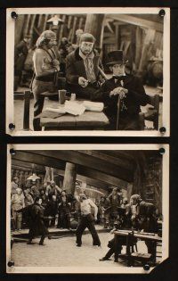 7h948 LOVE MART 2 8x10 stills '27 portraits of Boris Karloff in top hat w/ Roland, lost film!