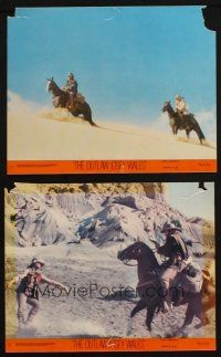 7h285 OUTLAW JOSEY WALES 2 8x10 mini LCs '76 Clint Eastwood on horseback, Chief Dan George!