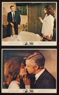 7h286 P.J. 2 color 8x10 stills '68 cool images of George Peppard & sexiest Gayle Hunnicutt!